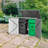 5 ft. W x 3 ft. D Metal Horizontal Garbage Shed