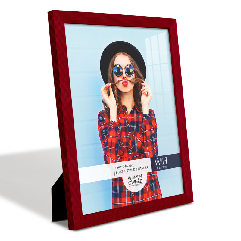 Wood Picture Frame - Set of 4, 8" x 10", Red