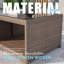 Square Wicker Outdoor Coffee Table , 64cm cm W 64cm cm D