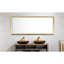 Miroir de salle de bain 84 po x 48 po à DEL pour cadre de salle de bain, cadre en aluminium, fonction brouillard, 3 températures de couleur, gradation continue, fixation murale, miroir de salle de bain 84 po-1982809505