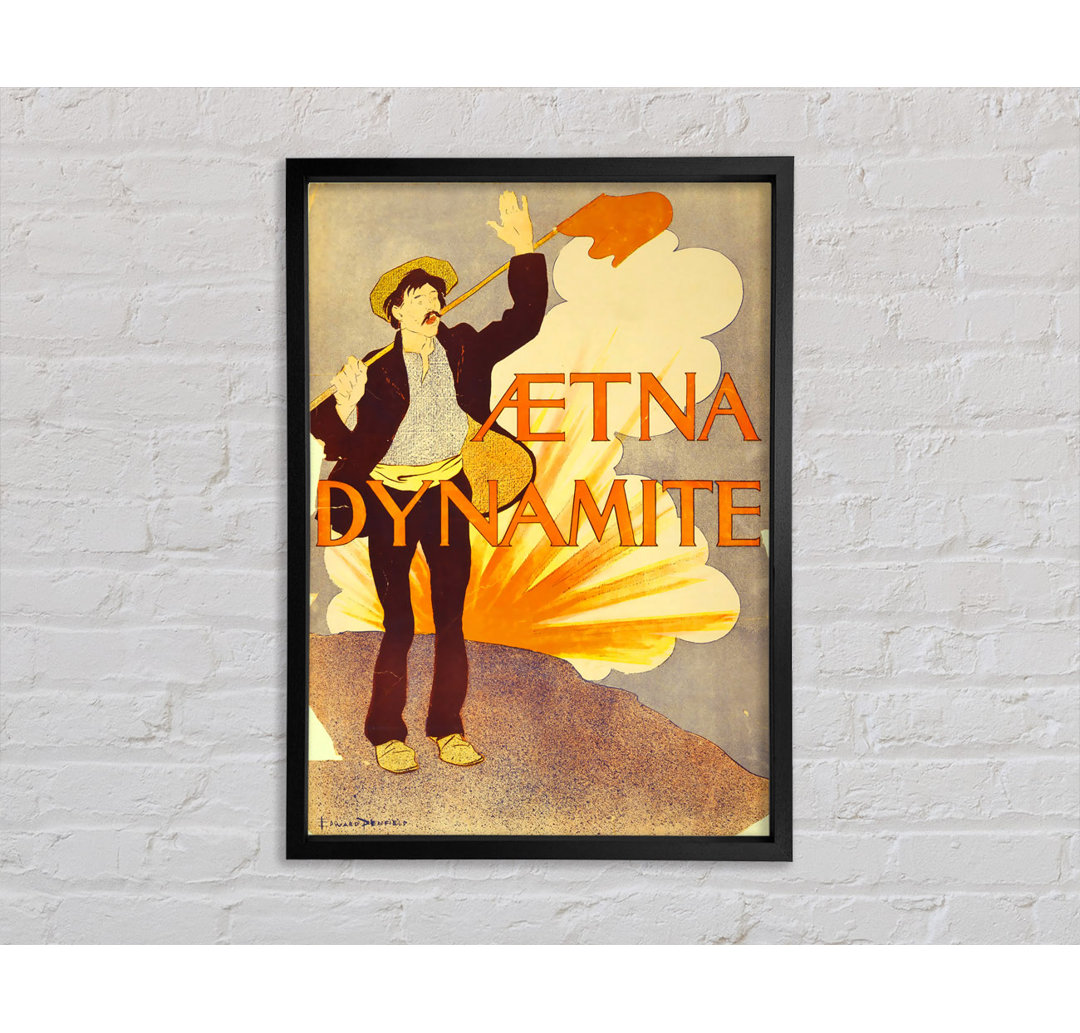 Aetna Dynamite - Einzelner Bilderrahmen Kunstdrucke auf Leinwand