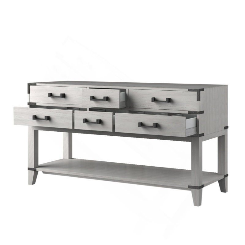 White Oak Double Bath Vanity 60 In. W X 22 In. D