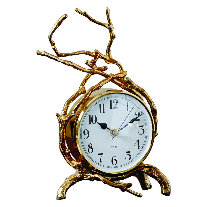 Twig Clock, Brass