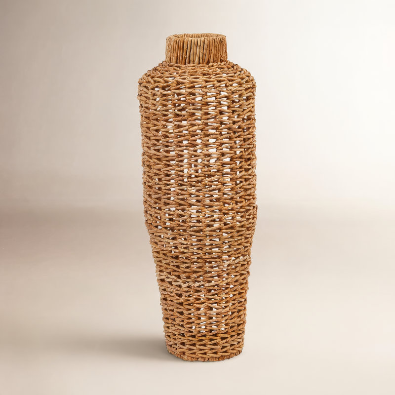Cenedra Rattan Table Vase, 30" H x 9" W x 9" D