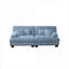 Sofas Couches Canapé 2 places en nuage pour le salon, confort moderne avec 4 coussins inclus | Chenille | Bleu