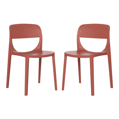 Outdoor Stacking Dining Side Chair by George Oliver