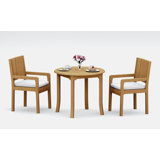 Maldives Outdoor 3 - Piece Teak Dining Set