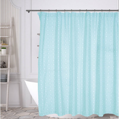 Rideau de douche simple 100% coton Spooner