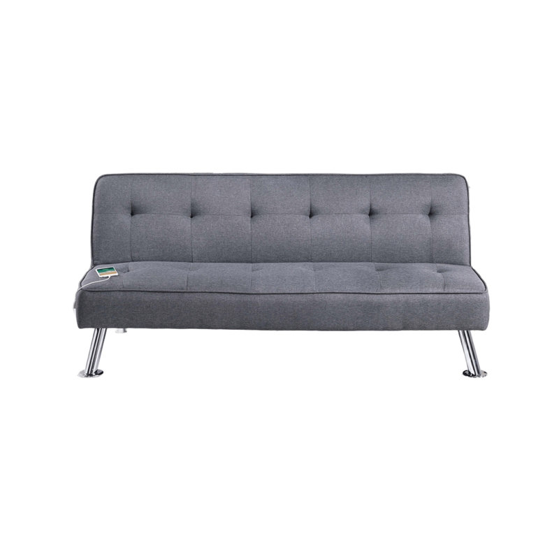 George Oliver Blue Grey Colour Polyfiber 1Pc Adjustable Sofa Metal Legs ...