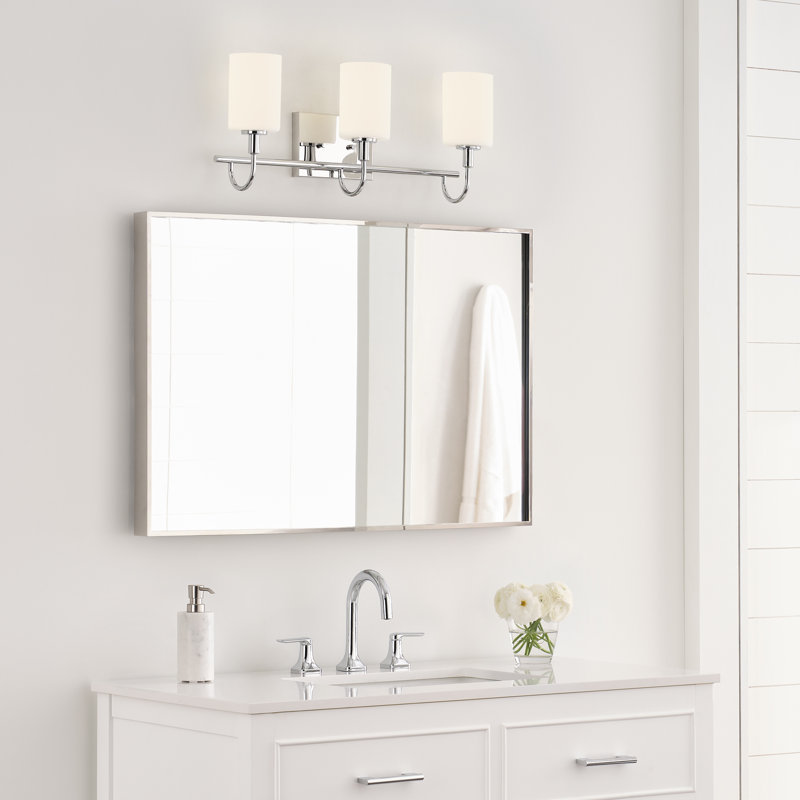Rowley 3 - Light Dimmable Vanity Light, Chrome