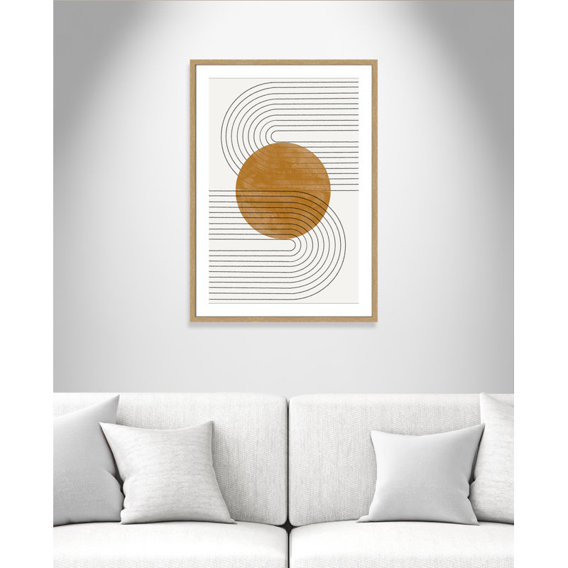 Échos courbés par Miuus Studio, L 25,5 po x H 35,5 po, Imprimé mat, Naturel