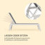 165cm Long Reclining Single Chaise-42115046