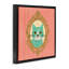 «Green Cat Portrait», art mural encadré flottant par Carrie Cantwell-1133241426-1129302207