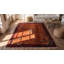 Antique Knotted Wool 1920s Chinese - Art Deco Rectangle Small Scatter Size Rug