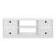 Grande console de télévision au design moderne, pour téléviseur de 70 po, blanc, unité de rangement fonctionnelle inspirée, pouvant accueillir-1949323218