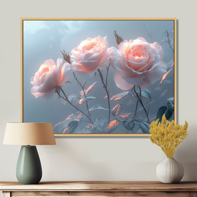 Lavender Roses Blooms In The Morning I - Roses Wall Art