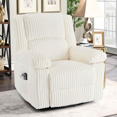 Fauteuil inclinable électrique Power Lift avec chaleur et massage, fauteuil électrique avec coussin moelleux et soutien lombaire pour personnes âgées, 400 lb