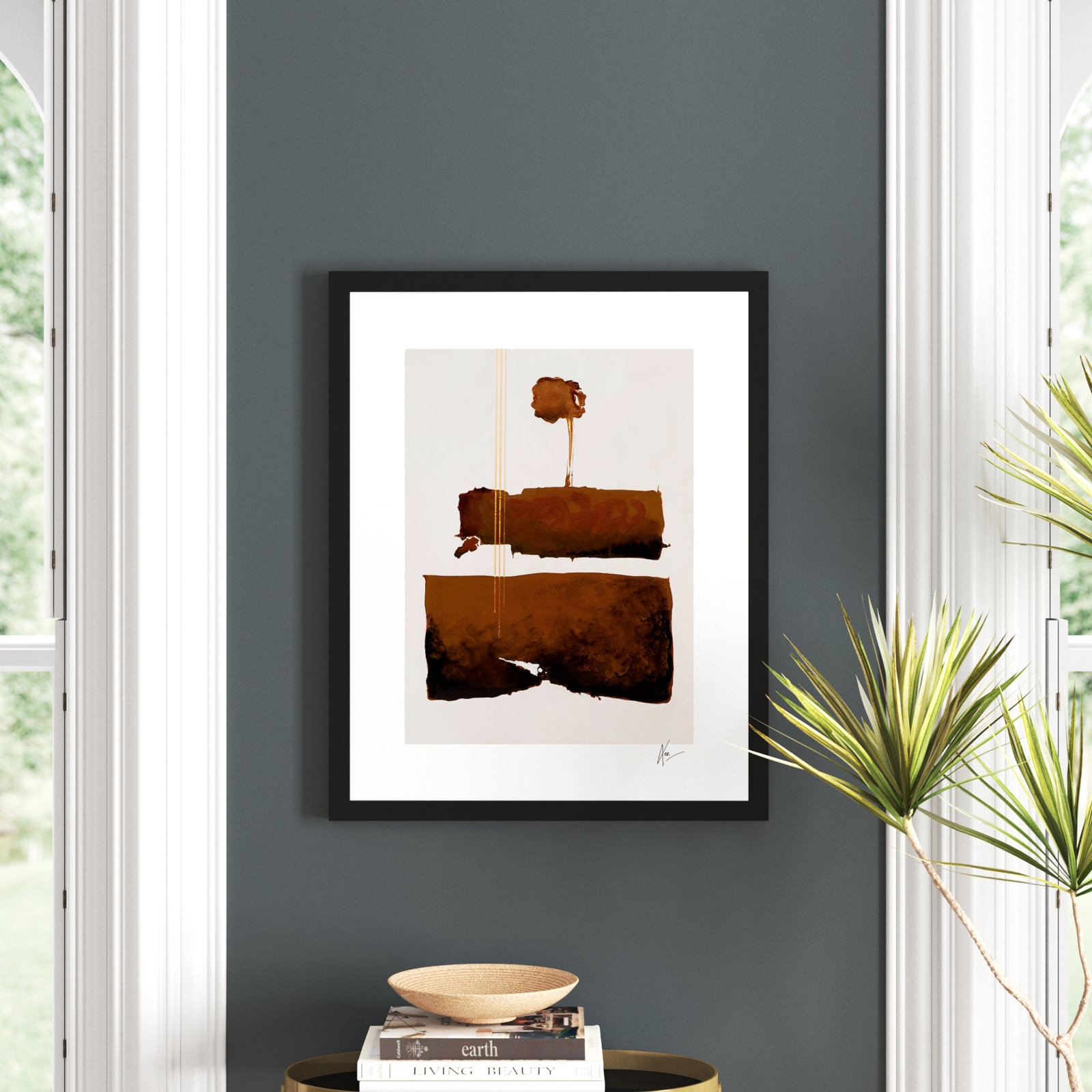 Walk with Me Print by Lee Lessem, Black, 30" H x 24" W x 1.25" D