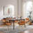 Wathen Fabric Upholstered Swivel Dining Arm Chair-1386102644