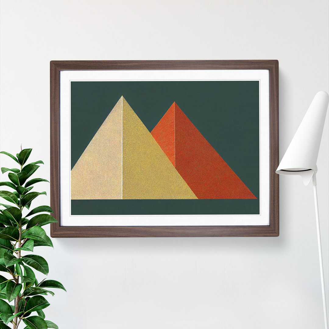 Geometric Pyramids Vol.4 Abstract - Framed Print