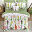 Édredon 8 pièces lit dans un sac à motif de fleurs botaniques avec draps-123517731-123517732