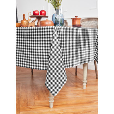 Gingham Check - 100% Pure Linen Tablecloth