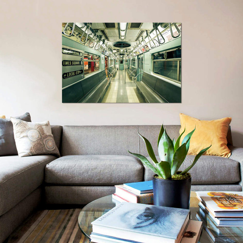 '1963 NYC Subway' Photograph on Wrapped Canvas, 66.04 cm H x 45.72 cm W x 1.91 cm D