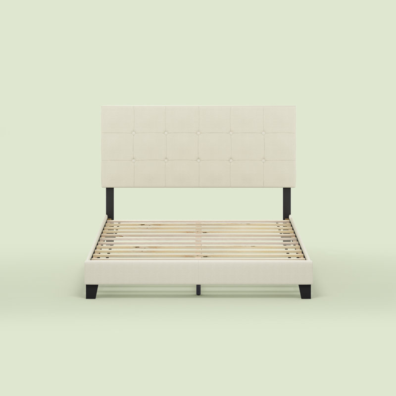 Magin Upholstered Platform Bed, Queen, Linen