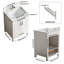 Meuble-lavabo blanc en bois 23 po avec lavabo et 2 portes, 1 tiroir, matériaux, fonction, Scratch - céramique, portes de comptoir et armoire autoportante, contreplaqué de bois massif, tiroirs, vasque-129957157