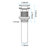 Waterfall Spout Single Handle Faucet For Bathroom Sink With Pop - Up Drain, Brushed Nickel, Rust, Stable Flow Style Stainless Steel, Flow, Easy To Press-128956901