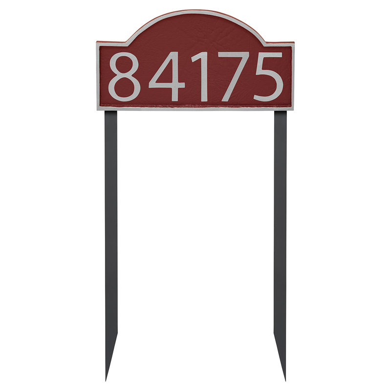 Arch Lawn Insert, Silver, Red, Yes