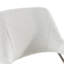 Betty - Modern Off-white Fabric + Bronze Dining Chair
