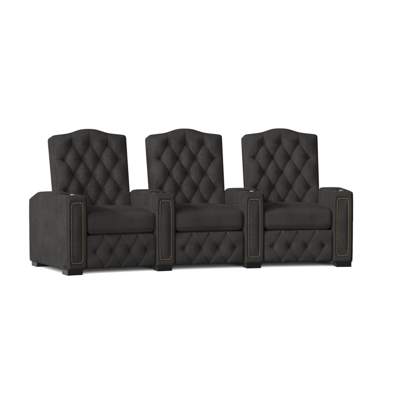 Rangée de sièges de cinéma Regal HR Series (rangée de 3), Anthracite Smartsuede