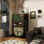 Armoire d'appoint moderne en bois massif