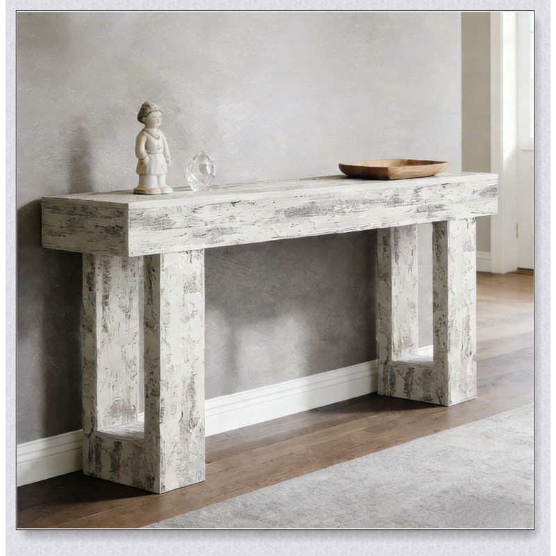 Meuble télé stable, console élégante, table d'appoint en bois