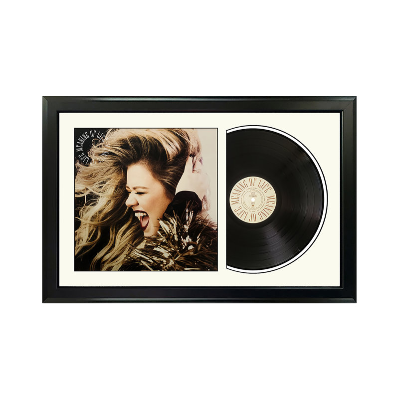 Disque vinyle encadré blanc Kelly Kelly Clarkson, Blanc