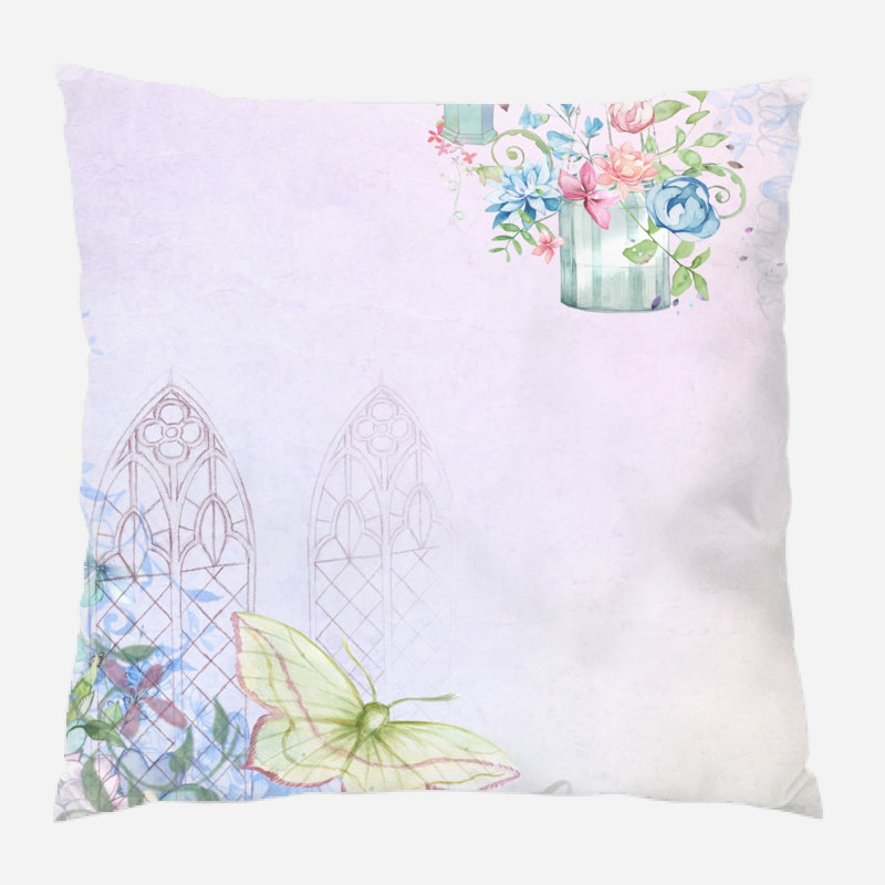 Coussin décoratif Marchant, Microsuède, Intérieur