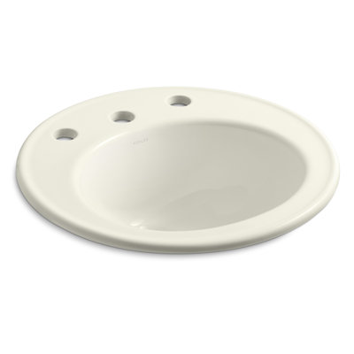 Brookline Circular Drop-In Bathroom Sink with Overflow