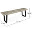 Banc de patio avec pieds en fer-1261191061
