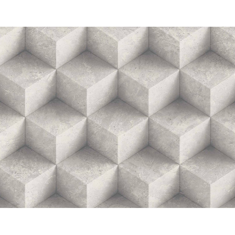 Papier peint formes géométriques Mireille, Fumée