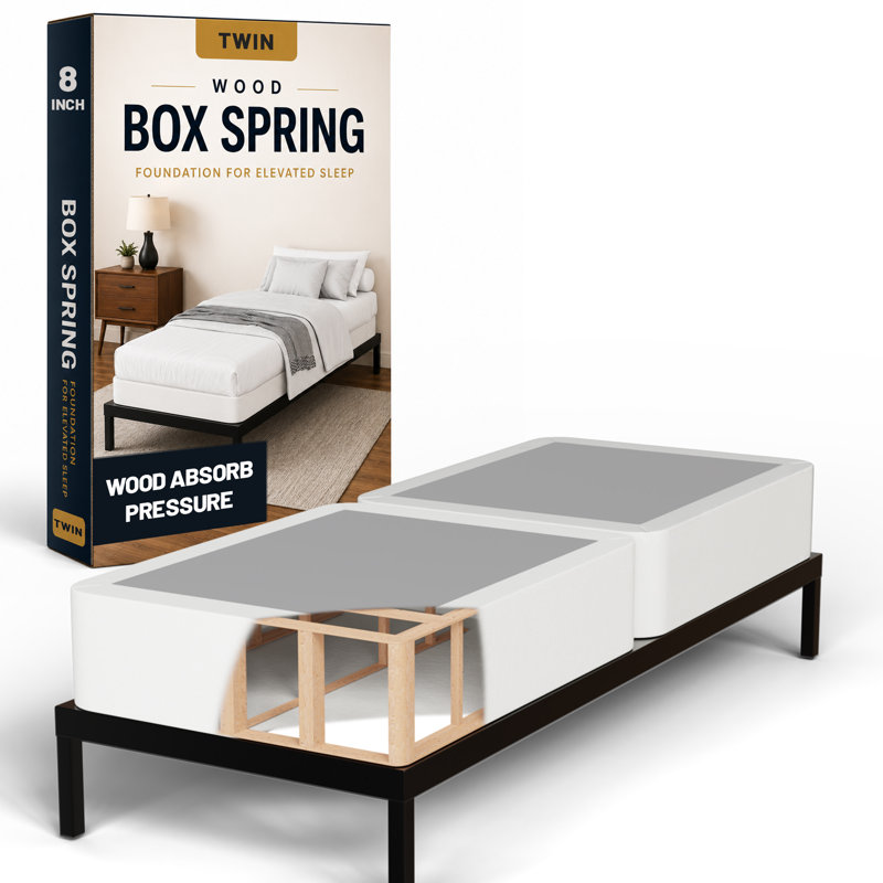 Sommier tapissier / sommier pour matelas entièrement assemblé, Profil standard (8 po), Twin