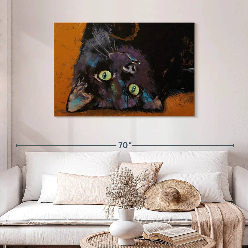 Upside Down Kitten, 30" H x 45" W
