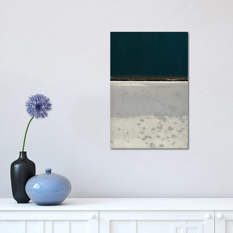 Horizon Indigo by Rob Delamater - Wrapped Canvas Painting, 30.48 cm H x 45.72 cm W