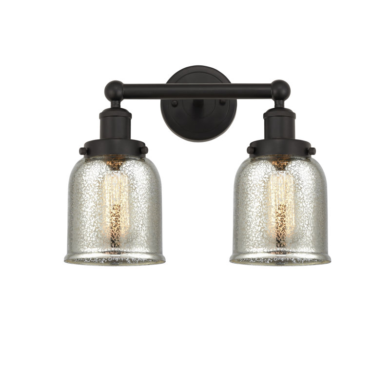Éclairage pour meuble-lavabo à 2 lumières à intensité variable Corralitos, gris, Bronze huilé