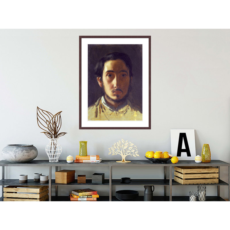 «Degas Self Portrait» par Edgar Degas, impression giclée sur cadre, H 41,5 po x l 31,76 po
