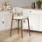 Upholstered Counter Stool with Solid Metal Frame-183321496