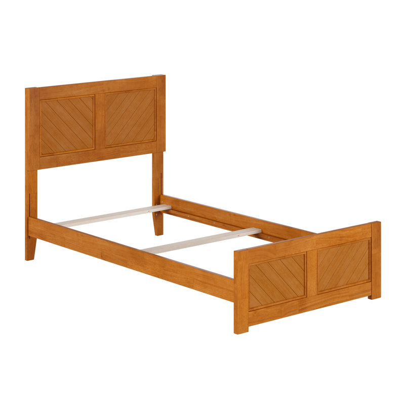 Base de lit Jeilynn, Simple, Caramel clair