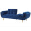 Weyburn 3 Seater Velvet Sleeper-220990931