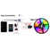 RGB LED Strip Lights, 13.2ft Music Sync Colour Changing, App Control with Rechargeable Power Bank