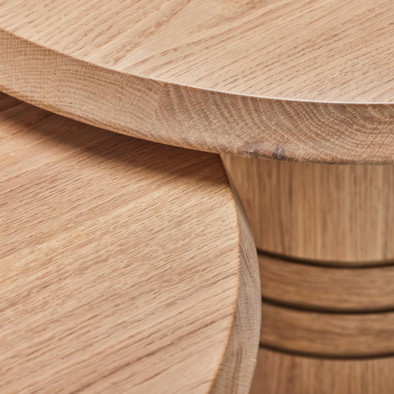 Ensemble de tables basses 2 pièces Hunt, Simplement naturel